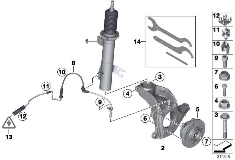 BMW純正Sprbein Front Left JCW GP2 MINI（31306858041）| 31306858041