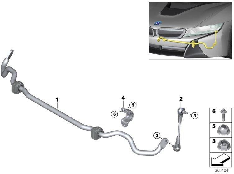 BMW純正スタビライザーフロントアクスル（31306866000）| 31306866000