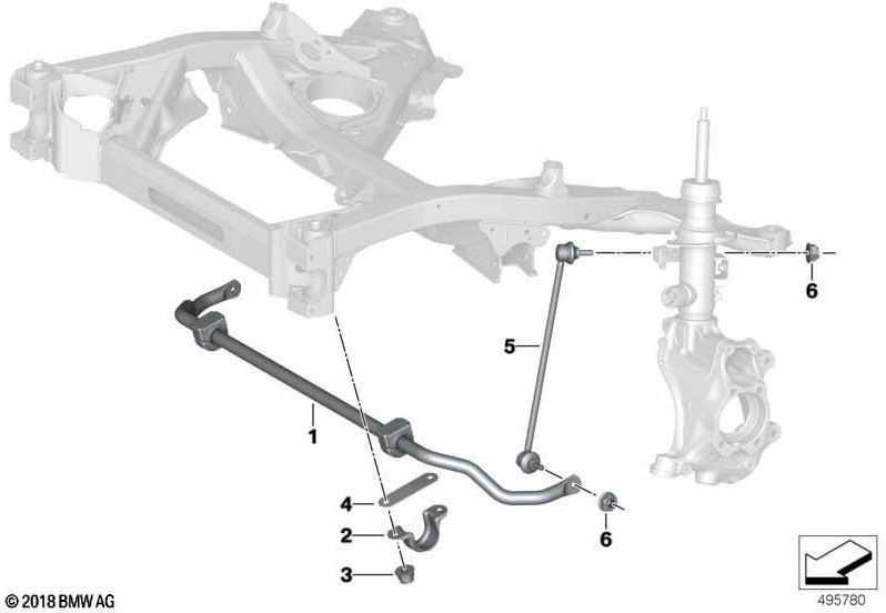 BMW右前の本物の振り子サポート（31306886280）| 31306886280