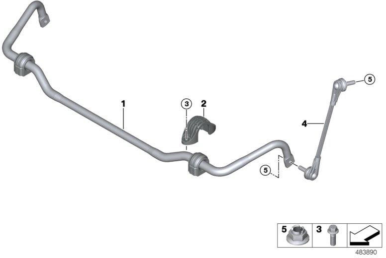 BMW右前の本物の振り子サポート（31306893360）| 31306893360