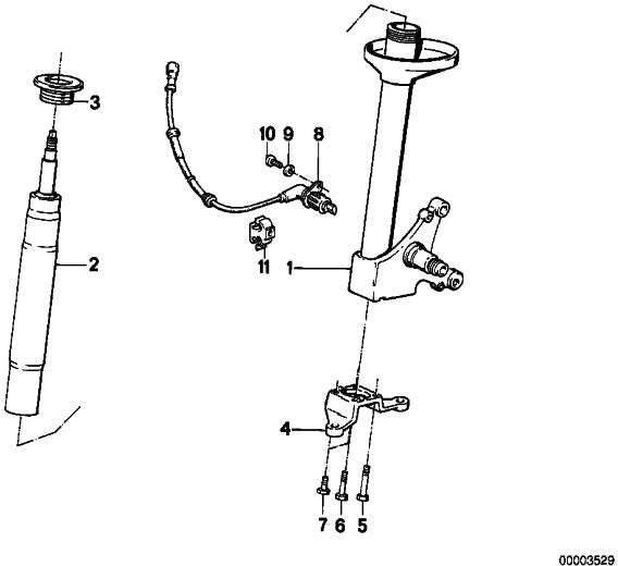 BMW純正Sprbein Front Left 3シリーズ（3131225307）| 3131225307