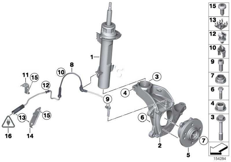 BMW純正Sprbein Front Left Mini（31316789555）| 31316789555