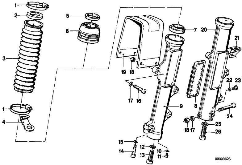 BMW本物のGleitrohr左R（31421237199）| 31421237199
