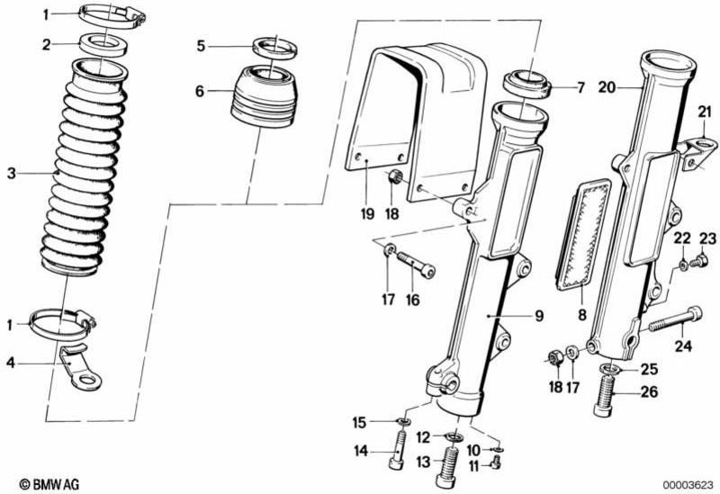 BMW本物のGleitrohr Silver Left（31421241663）| 31421241663