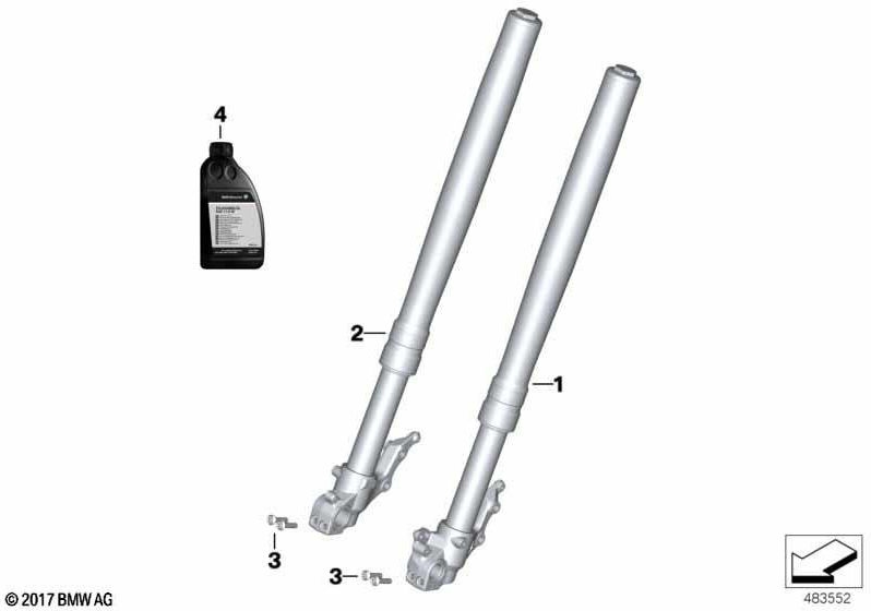 BMW本物のGabelholm Schwarz Left（31428565129）| 31428565129