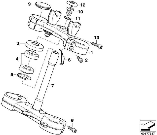 BMW本物のGabelbrückeは完全に上（31428566590）| 31428566590