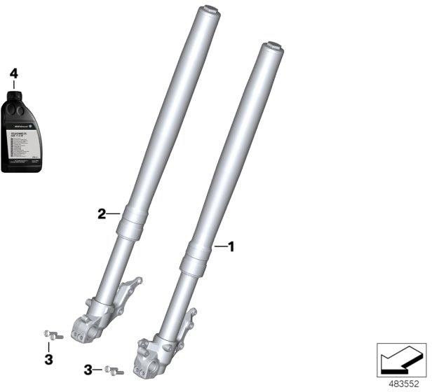 BMW本物のGabelholm Schwarz Left（31429480341）| 31429480341