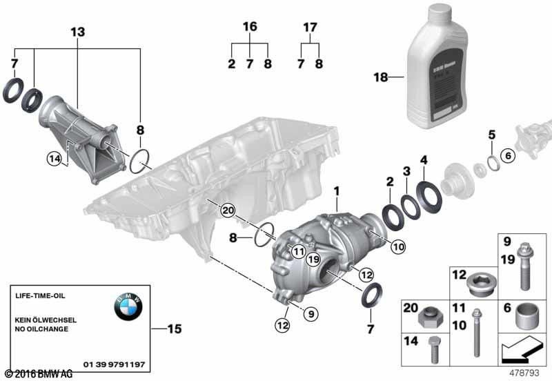 BMW本物のRPフロントアクスルギアi = 3.15（31507594314）| 31507594314