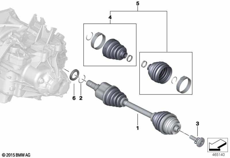 BMW純正修理設定フォールドバルグ内 /外側（31608618538）| 31608618538