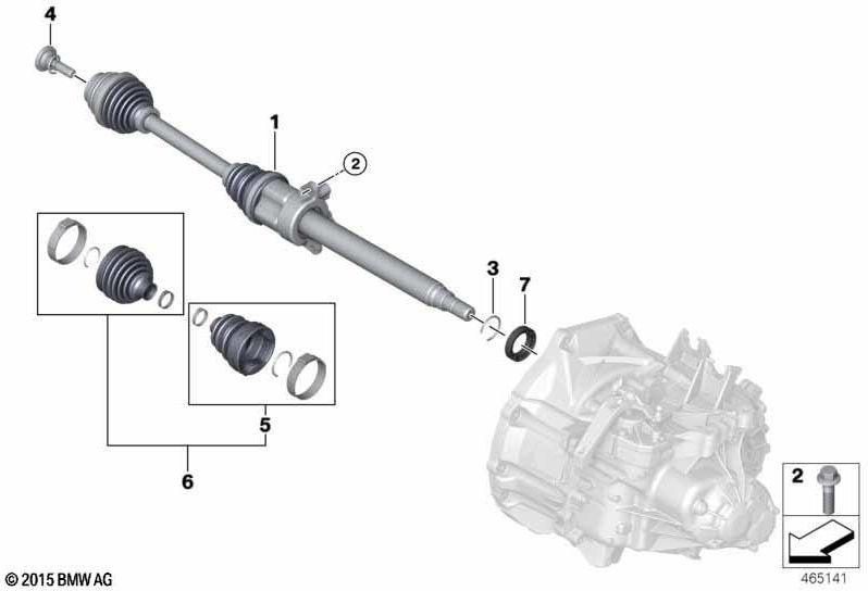 BMW純正修理設定折りたたみバルグ内（31608618547）| 31608618547