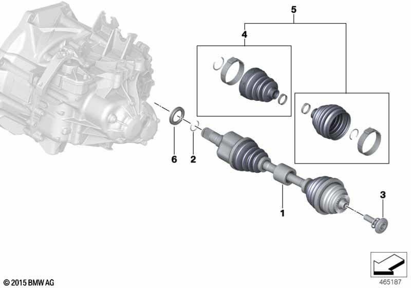 BMW純正修理設定折りたたみバルグ内 /外側（31608652137）| 31608652137