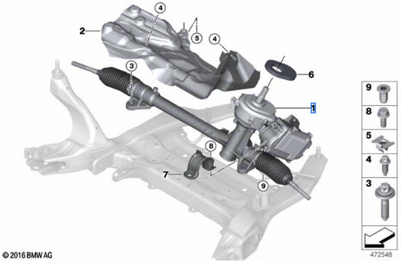 BMW本物のステアリングギアを電気的に（32105A39029）| 32105A39029