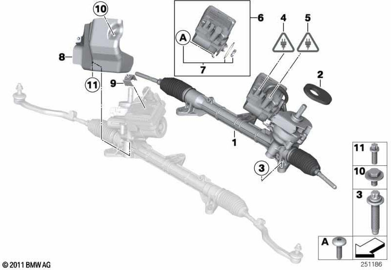 BMW固定パーツの本物のセット（32106797177）| 32106797177