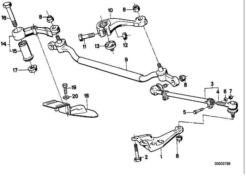 BMW純正タイロッドミドル5（32211138865）| 32211138865