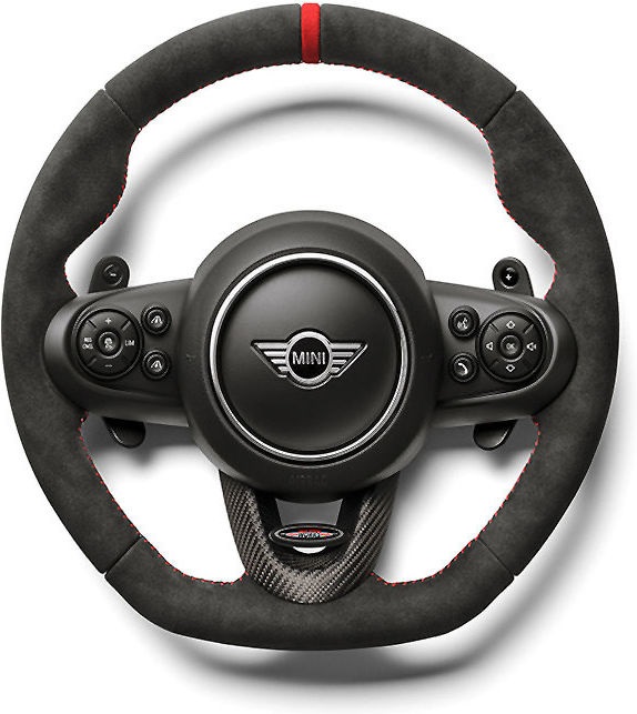 BMW純正ミニJCW Proステアリングホイールリースアルカンタラ/カーボンF54 F55 F56 F56 BEV F57 F60 | 32302364770