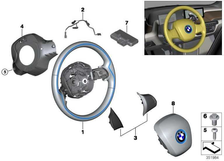 BMW本物のステアリングホイールレザースタジオ（32306870779）| 32306870779