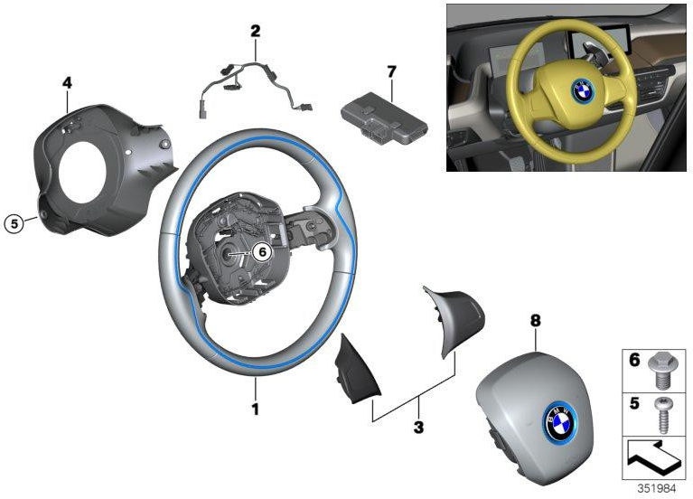 BMW本物のステアリングホイールレザースタジオ（32306884509）| 32306884509