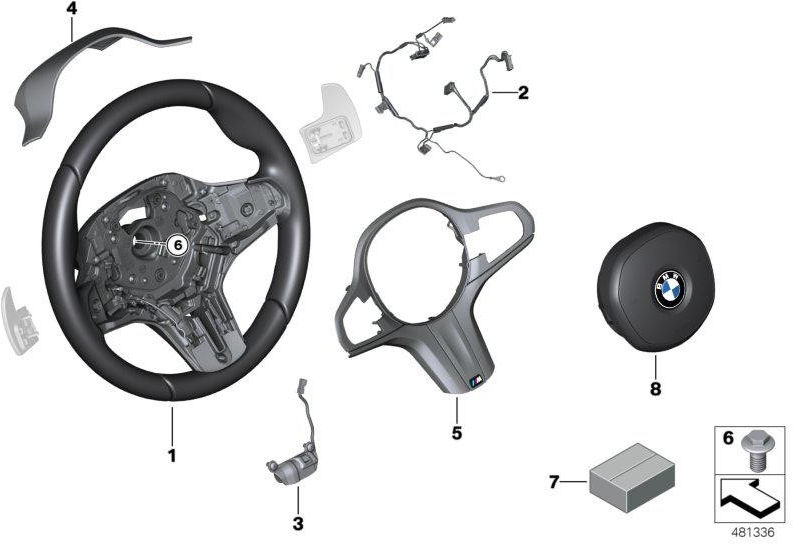 BMW純正装飾ブレンドステアリングラッド（32307856291）| 32307856291