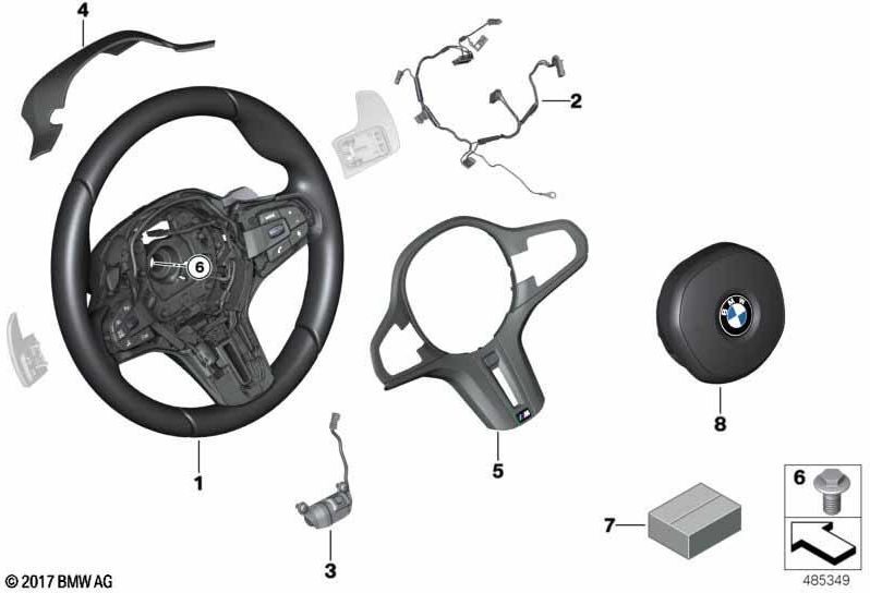 BMW純正装飾ブレンドステアリングホイール（32308089365）| 32308089365
