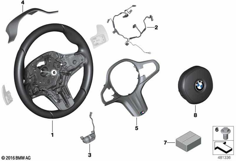 BMW本物の装飾ブレンドステアリングホイール（32308094049）| 32308094049