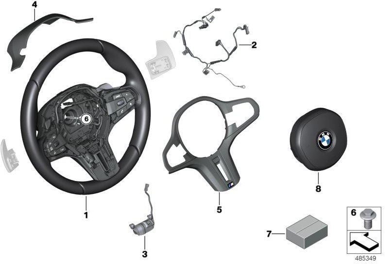 BMW本物の装飾ブレンドステアリングホイール（32308099790）| 32308099790