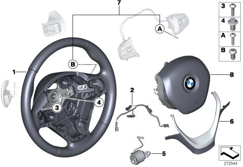 BMW純正コネクティングラインステアリングホイール（32309483019）| 32309483019
