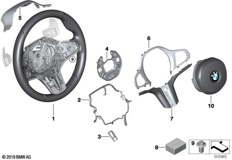 BMW上記の本物のカバーステアリングホイール（32309503017）| 32309503017