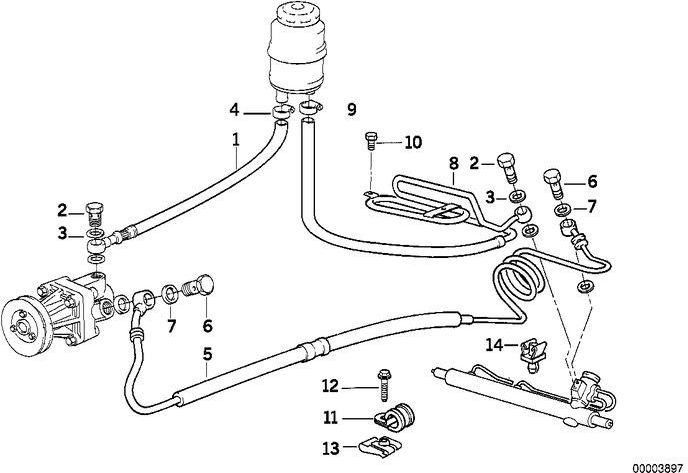 BMW純正圧力ホース（32411138803）| 32411138803