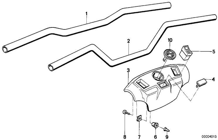 BMW本物のハンドルバーを引き上げた暖房ハンドルクロム（32712303043）| 32712303043