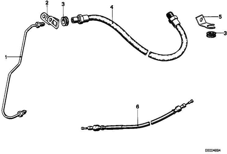 BMW本物のブレーキサークルl = 659mm/d = 7mm（32731234857）| 32731234857