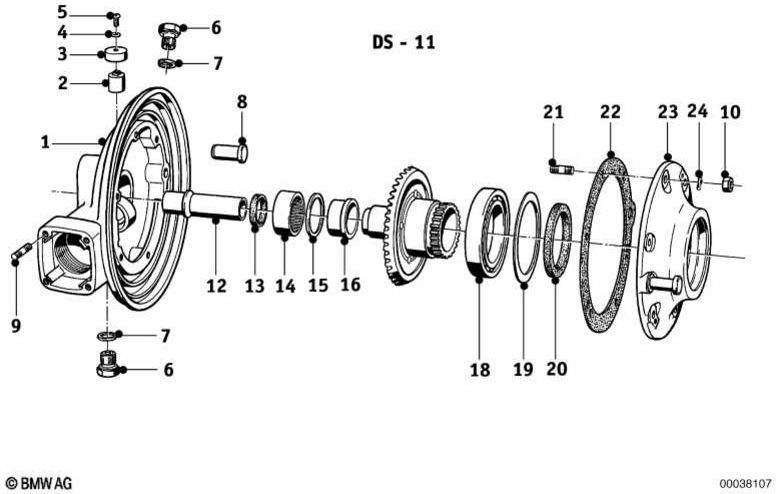 BMW本物の印刷リング2.5mm（33121230532）| 33121230532