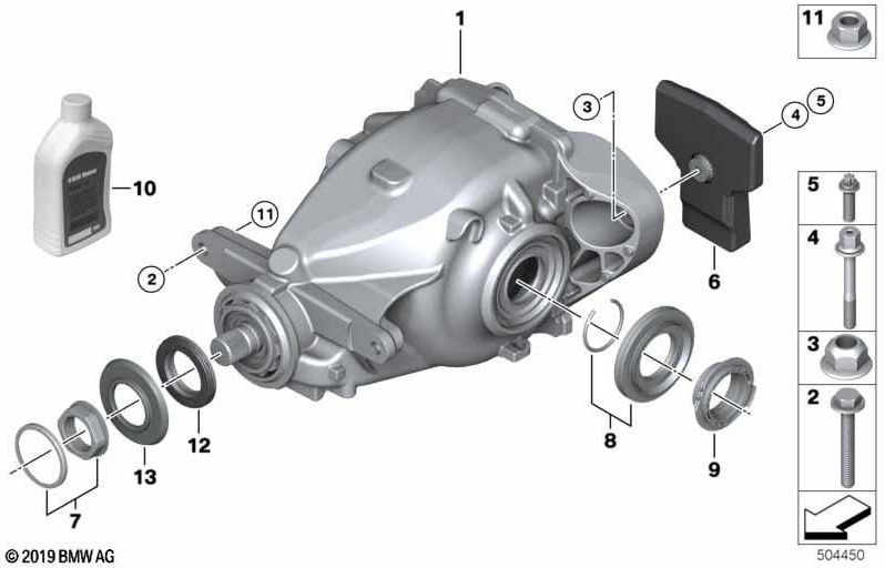 BMW純正6つのCanter M8X65-10.9-ZNS3（33176872928）| 33176872928