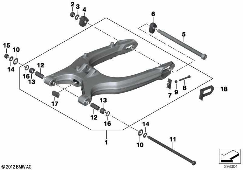 BMW本物のHinterradschwinge Black（33178549120）| 33178549120