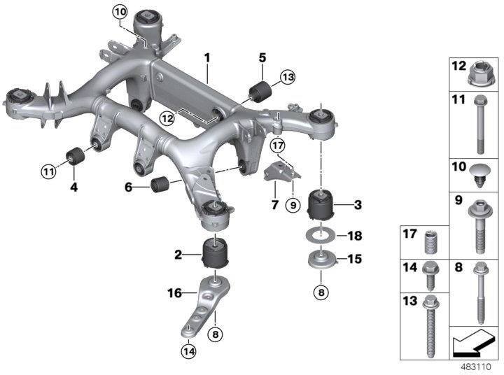 BMW純正スレッド挿入M14x1.5x35（33306780502）| 33306780502