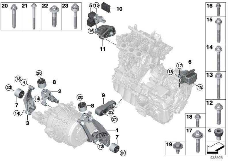 BMW本物のASAネジセルフタッピングM12X98-10.9ZNS3（33306795807）| 33306795807