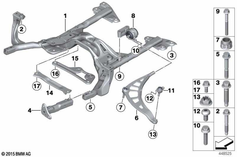 BMW純正ネジセルフタッピングM12x1.5x65-10.9（33309806694）| 33309806694