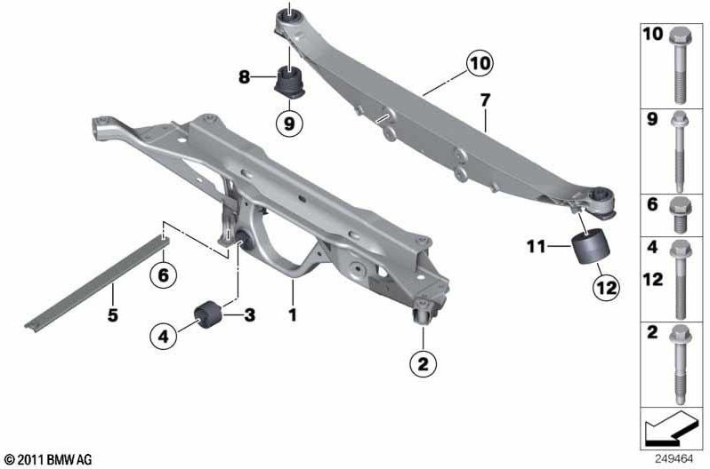 BMW本物のHinterachräger（33319804723）| 33319804723