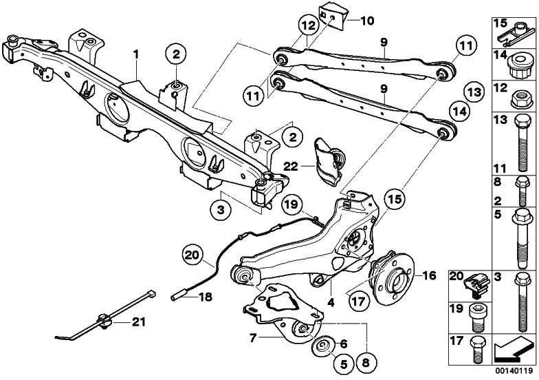 BMW Back Mini（33416786552）にベアリングを備えた本物のホイールハブ| 33416786552