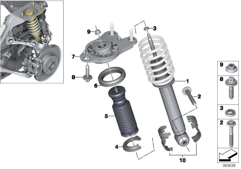 BMWリアBEVの本物のバンパーダンパー（33526887655）| 33526887655