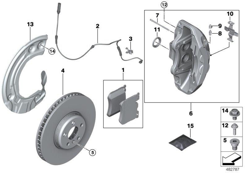 BMW純正ブレーキディスク軽量換気360x30（34106884002）| 34106884002