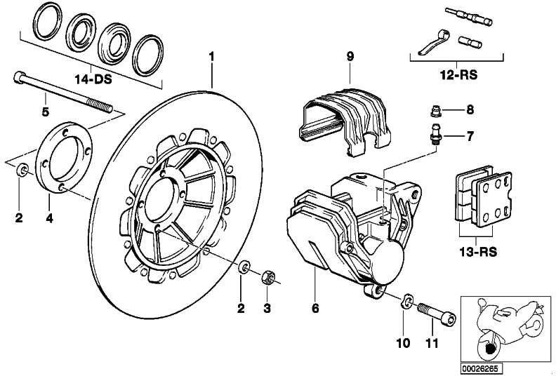 BMW本物のブレーキディスクブラック右R（34112311198）| 3411231198
