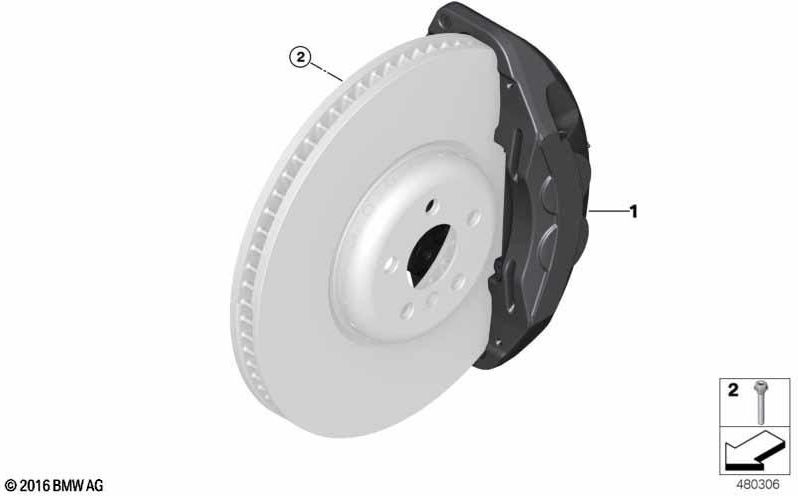 BMW純正ブレーキキャリパーハウジングブラック右（34116872570）| 34116872570