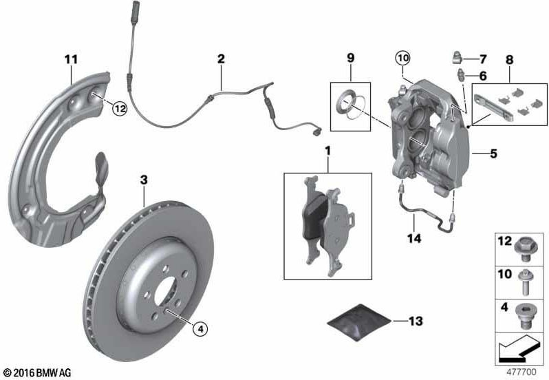 BMW純正ブレーキキャリパーハウジング左（34116883483）| 34116883483