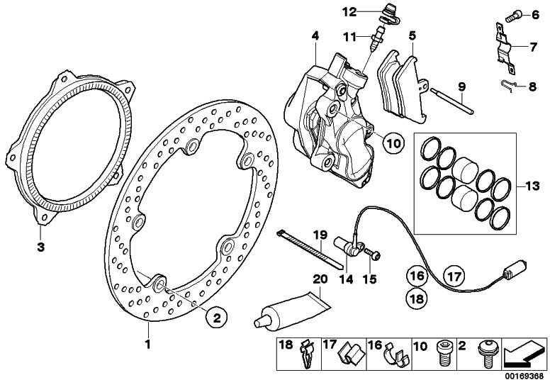 BMW純正flachkopfネジM8x22 10.9 mk（34117701390）| 34117701390