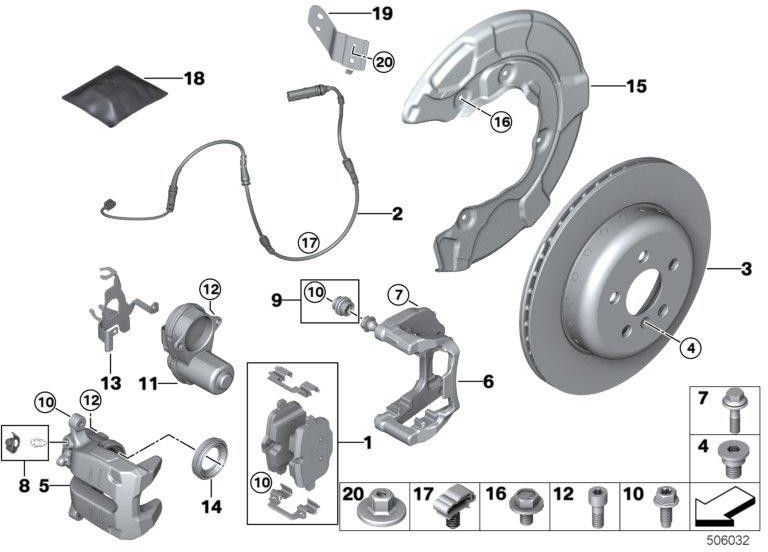 BMW本物のブレーキディスク換気300x20（34206877213）| 34206877213