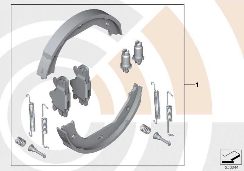 BMW純正サービスキット修理セットブレーキチークバリューライン（34212449263）| 34212449263