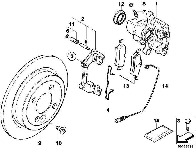 BMW右のミニ上の本物のブレーキキャリパーハウジング（34216757248）| 34216757248
