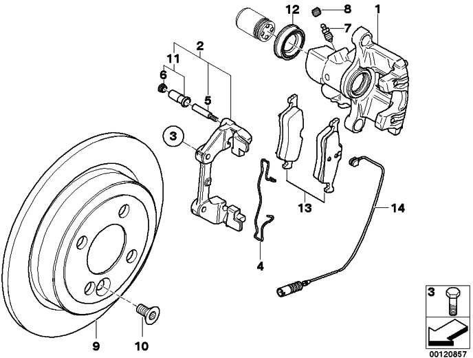 BMW本物の修理セットブレーキパッドASBESTOS -FREE MINI（34216762871）| 34216762871