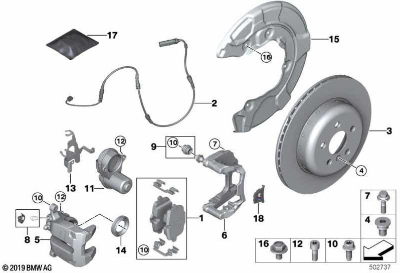BMW純正修理セットケーブルガイド左（34216887395）| 34216887395