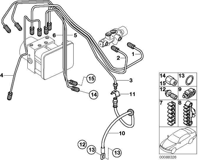 BMW本物のパイプラインM12/M12 MINI（34306779174）| 34306779174